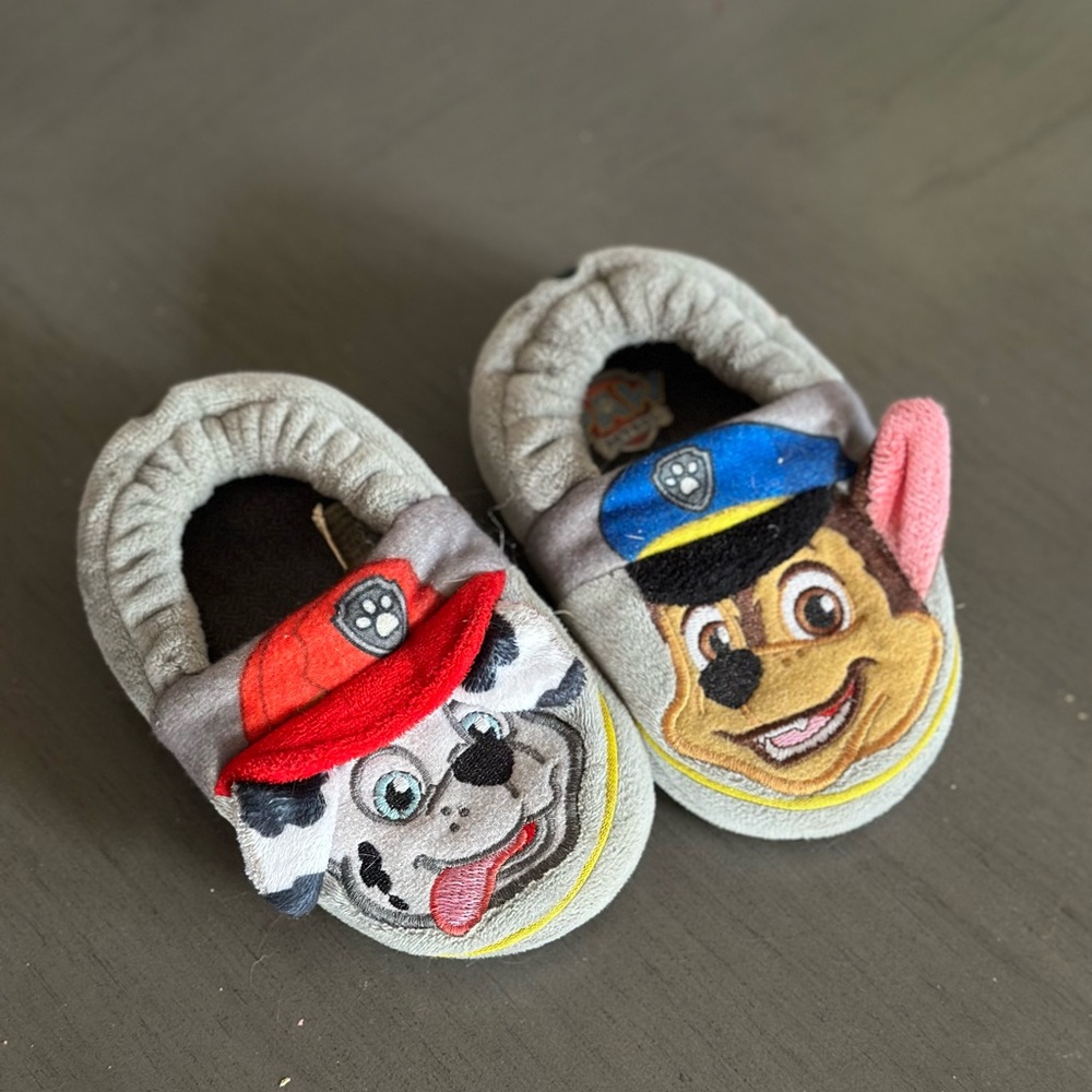 Paw Patrol Kids Slippers - Gray and Blue